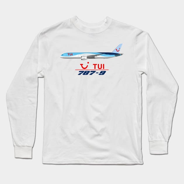 TUI 787-9 Long Sleeve T-Shirt by SteveHClark